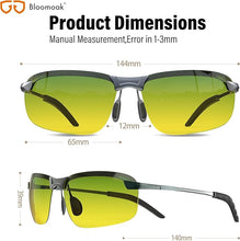 B BLOOMOAK Night Driving Glasses, Polarized Sports Night Vision Glasses - Anti glare, UV 400 Protection, Ultra Light