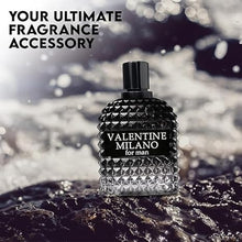 Fragrance for Men VALENTINE MILANO Eau de Parfum Natural Spray Men Cologne Masculine Scent 3.4 Fl Oz/100ML