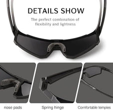 Polarized Sports Sunglasses Men Women, Outdoors UV Protection Sun glasses,Cycling Fishing Baseball Running Sunglasses