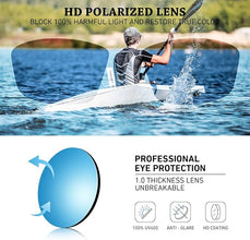 WEAROYO Polarized Sports Sunglasses for Men Women,Fishing Driving Rectangular Goggles UV400 Protection