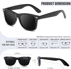 Joopin Square Sunglasses Polarized UV Protection Trendy Designer Sun Glasses Men Women