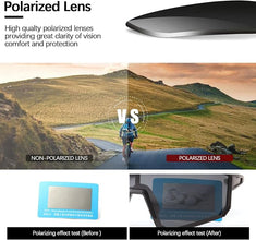 Polarized Sports Sunglasses Men Women, Outdoors UV Protection Sun glasses,Cycling Fishing Baseball Running Sunglasses